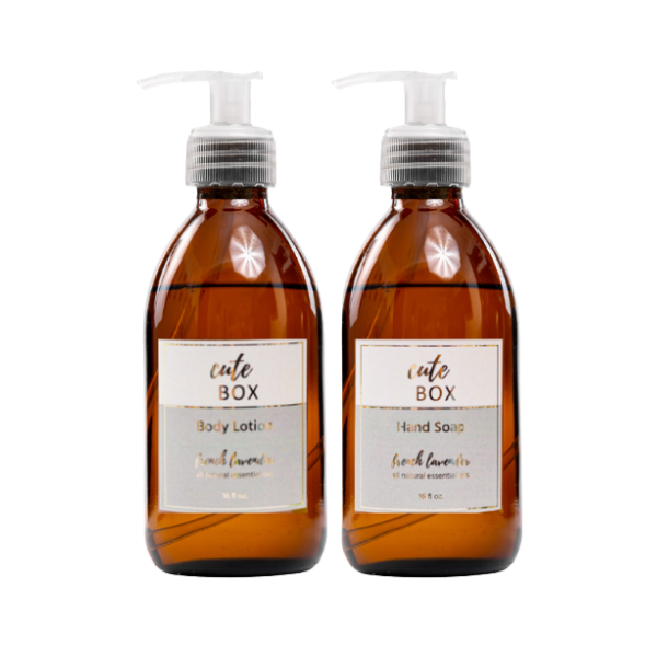 SET DE CREMA CORPORAL Y JABÓN LÍQUIDO LAVANDA FRANCESA 8 OZ