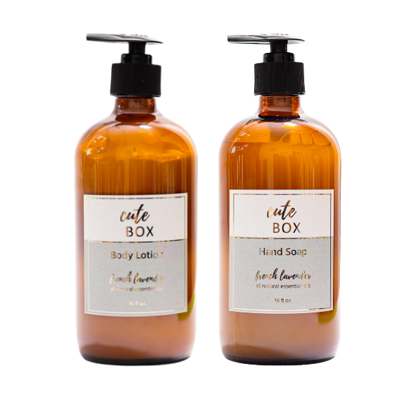 SET DE CREMA CORPORAL Y JABÓN LÍQUIDO LAVANDA FRANCESA 16 OZ