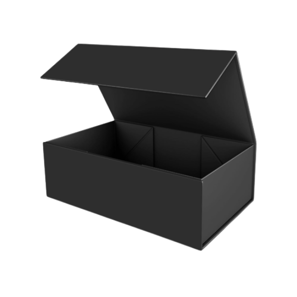 CAJA PREMIUM RECTANGULAR CON CIERRE MAGNÉTICO NEGRA