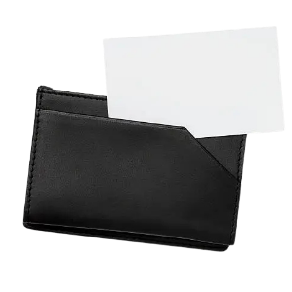 TARJETERO DE CUERO NATURAL