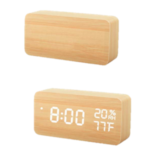 RELOJ DIGITAL IMITACIÓN MADERA
