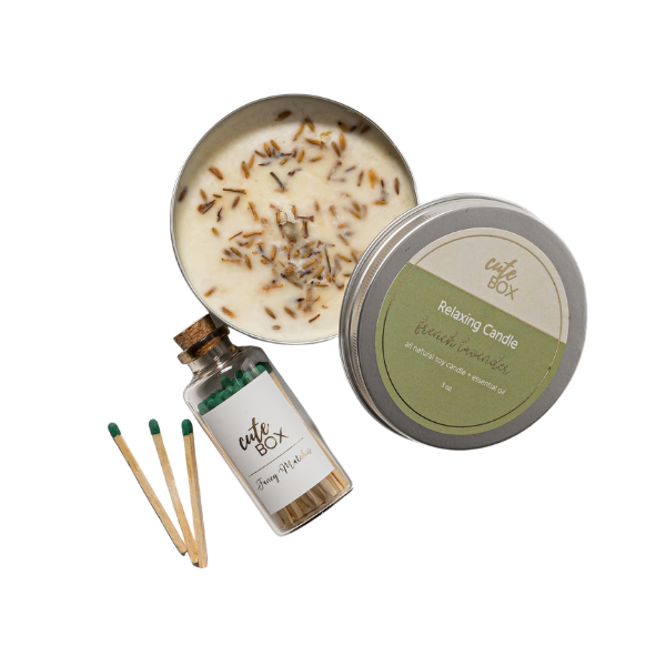 VELA EN LATÓN LAVANDA FRANCESA